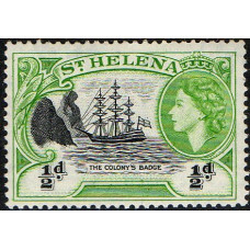 St.Helena Sg153- ½d . black and bright green 1953 MNH St.Helena Sg153- ½d . black and bright green 1953 MNH