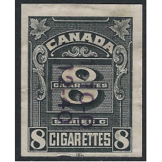 Canada Revenue Cigarette Tax Imperf Series C 