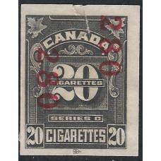 Canada Revenue Cigarette Tax Imperf Series C 