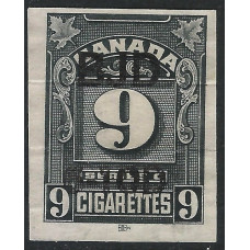 Canada Revenue Cigarette Tax Imperf Series C 