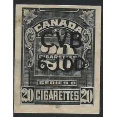 Canada Revenue Cigarette Tax Imperf Series C 