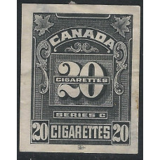 Canada Revenue Cigarette Tax Imperf Series C 