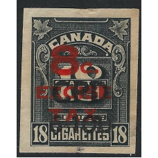 Canada Revenue Cigarette Tax Imperf Series C 