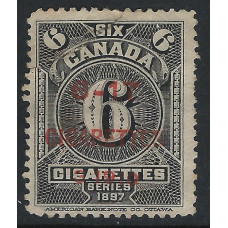 Canada Revenue Cigarette Tax perf Series 1887