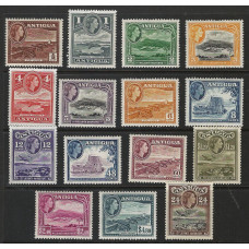 Antigua Sg 120a - Sg 134 - Set of 15  1953 LMM