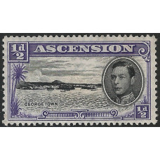Ascension Sg 38b - ½d. black and blueish violet . HMM Perf 13 Ascension Sg 38b - ½d. black and blueish violet . HMM Perf 13
