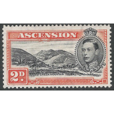 Ascension Sg 41a - 2d . black and red-orange . MM Perf 13 Ascension Sg 41a - 2d . black and red-orange . MM Perf 13