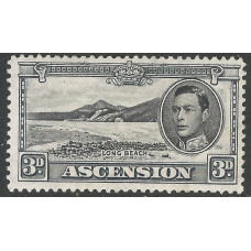 Ascension Sg 42a - 3d. black and grey . MM Perf 13 Ascension Sg 42a - 3d. black and grey . MM Perf 13