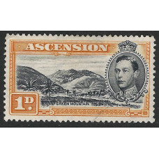 Ascension Sg 39a - 1 d. black and yellow-orange used Perf 13½ Ascension Sg 39a - 1 d. black and yellow-orange used Perf 13½