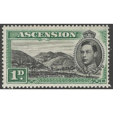 Ascension Sg 39d - 1d. black and green MM Perf 13½ Ascension Sg 39d - 1d. black and green MM Perf 13½