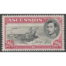 Ascension Sg 45 - 2s.6d . black and deep carmine . LMM Perf 13½ Ascension Sg 45 - 2s.6d . black and deep carmine . LMM Perf 13½