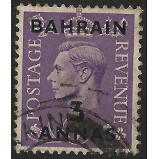 Bahrain Sg56 - 1942 3a. on 3d. - violet used