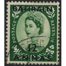 Bahrain Sg88 - 1952   12a. on 1s.3d.green  used