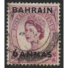 Bahrain Sg87 - 1952   6a. on 6d. reddish purple  used