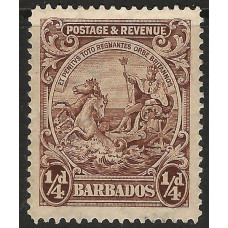 Barbados Sg229 - 1/4d Perf 14 used Barbados Sg229 - 1/4d Perf 14 used