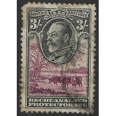 Bechuanaland Sg108 - 3s. black and purple 1932 used