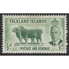Falkland Islands Sg172 - ½d green MM Falkland Islands Sg172 - ½d green MM