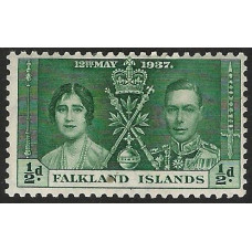 Falkland Islands Sg143 - ½. green. HMM Falkland Islands Sg143 - ½. green. HMM