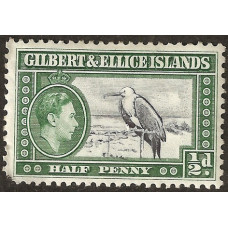 Gilbert & Ellice Islands Sg 43 - y,d. indigo and deep bluish green. MM