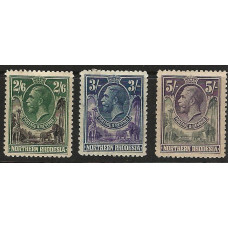 Northern Rhodesia Sg 12 - 13 , 14 - High Values faults MM