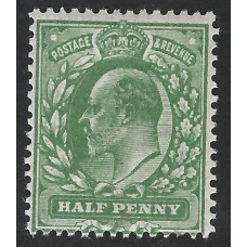 KEDVII - M3(2) - Sg268  ½d Dull Green RPS Cert 217429 MNH