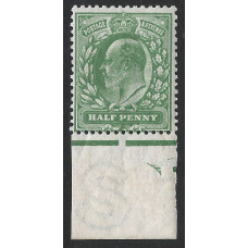 KEDVII - M3(2) - Sg268  ½d Dull Green RPS Cert 217429 MNH