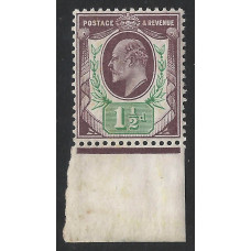 KEDVII - M9(2) - Sg224  1½d Slate Purple & blue green (c)  MNH