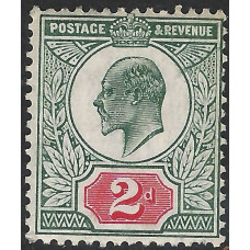 KEDVII - M11(4) - Sg226  2d Grey Green & Carmine Red MNH