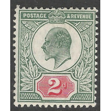 KEDVII - M12(2) - Sg228  2d Dull Blue Green & Carmine (c) MM