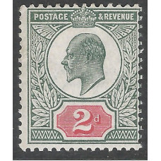 KEDVII - M13(1) - Sg290  2d Deep Dull Green & Red MNH