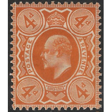 KEDVII - M26 (1) - Sg278 - 4d Bright Orange MNH faults