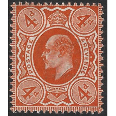 KEDVII - M27 (2) - Sg286 - 4d Deep Bright Orange MNH