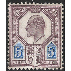 KEDVII - M29 (1) - Sg242a - 5d Dull Purple & Ultramarine (c)  MM