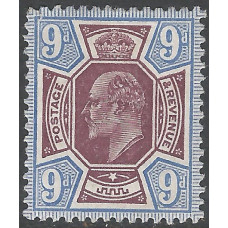 KEDVII - M41 (3) - Sg307  9d Dull Reddish Purple & Blue MM