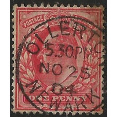 KEDVII - Sg219 - 1d Scarlet Ollerton Newark CDS Fine Used