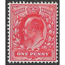 KEDVII - M6 (1) - Sg272 - 1d Rose Red RPS Cert 230582 MNH