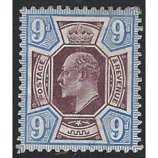 KEDVII - M39 (1)  - Sg250 - 9d Dull Purple & Ultramarine MM