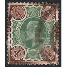 KEDVII - M23 (3) Var - Sg236 - 4d Deep Green & Chocolate Brown Used