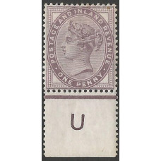 Queen Victoria Sg172  1d Lilac Control U MM