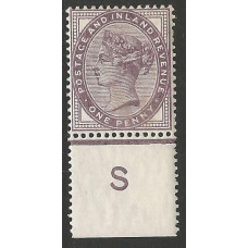 Queen Victoria Sg172  1d Lilac Control S MM