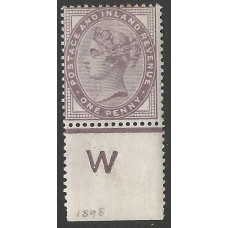 Queen Victoria Sg172  1d Lilac Control W MM