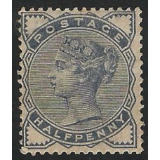 GB Qv - Sg187 - 1/2d. Slate Blue MM