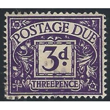  GB - Sg D60 - 3d. - violet Postage Due Stamps  1914 MM