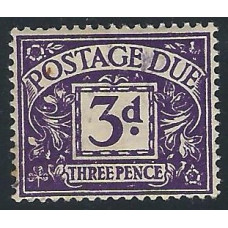  GB - Sg D60 - 3d. - violet Postage Due Stamps  1914 MM