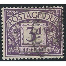  GB - Sg D60 - 3d. - violet Postage Due Stamps  1914 used