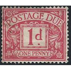  GB - Sg D57 - 1d. - Red Postage Due Stamps  1914 used