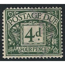  GB - Sg D15 - 4d. - green Postage Due Stamps  1914 used