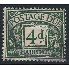  GB - Sg D15 - 4d. - green Postage Due Stamps  1914 used