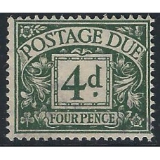  GB - Sg D15 - 4d. - green Postage Due Stamps  1914 MM NG
