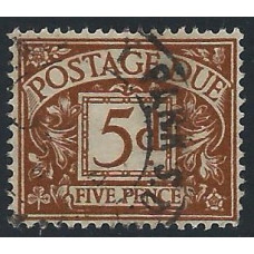  GB - Sg D62 - 5d. - brown Postage Due Stamps  1914 used